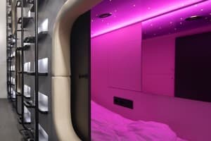 Отель Capsule Hotel Constellation 91. Стандарт одноместный общий блок 3